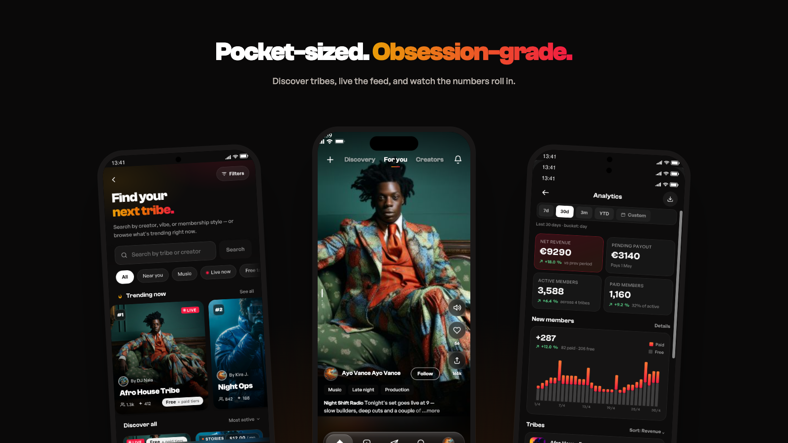 LeTribes — l'application sur mobile