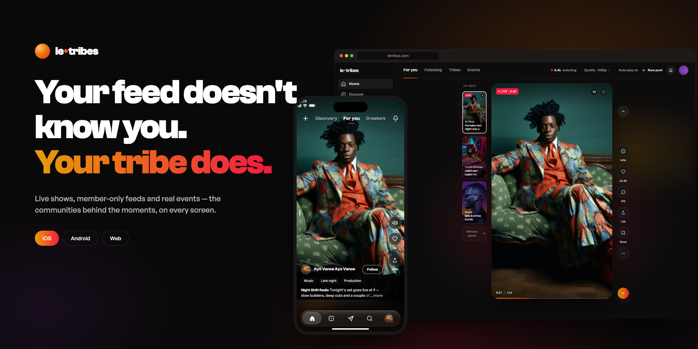 LeTribes — votre tribu vous connaît : l'app sur iOS, Android et web