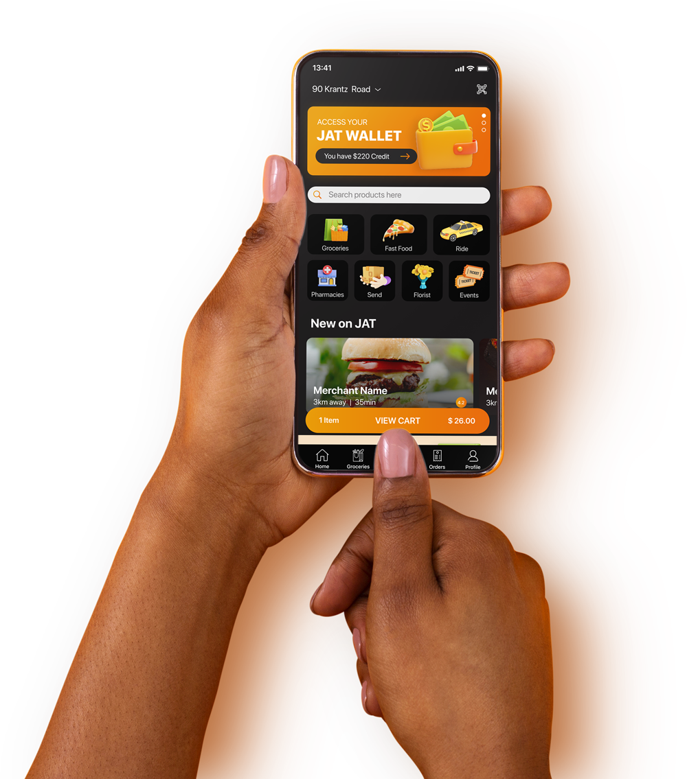 JAT Super App en main